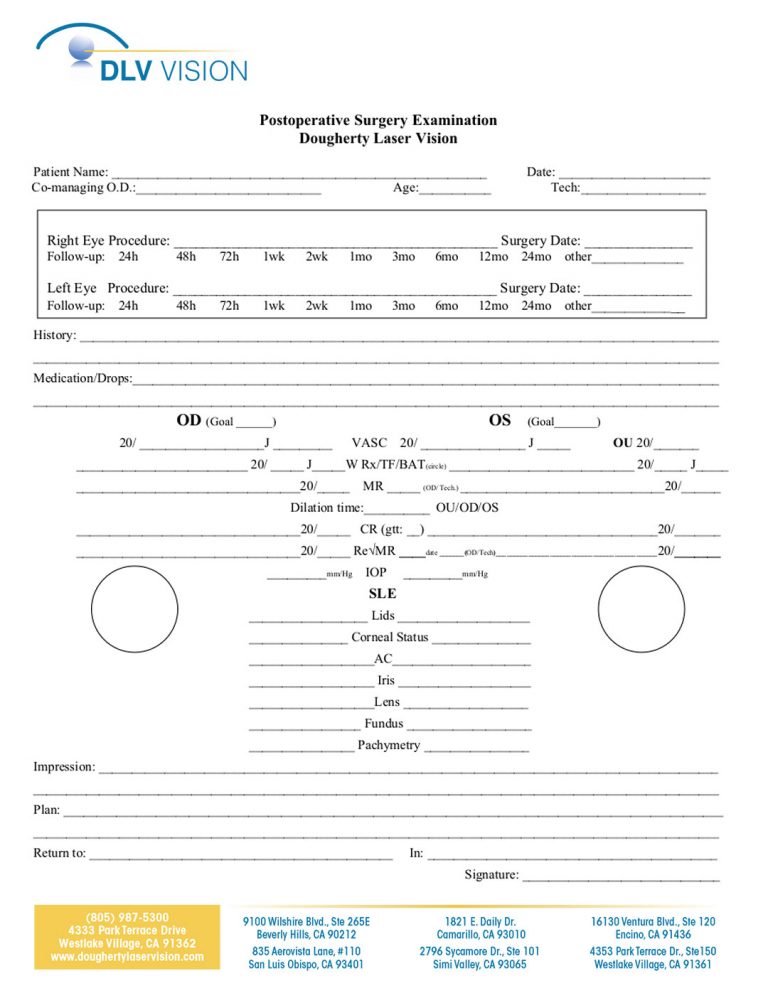 DLV_Post-Op-Forms